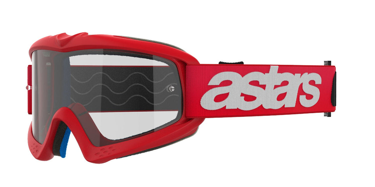 Dětské brýle Alpinestars Vision Youth Blaze červená, čiré plexi
