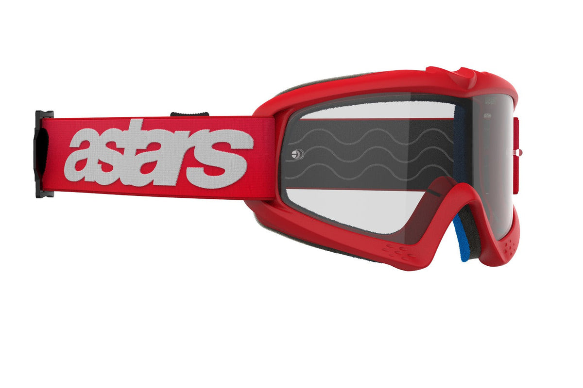 Dětské brýle Alpinestars Vision Youth Blaze červená, čiré plexi