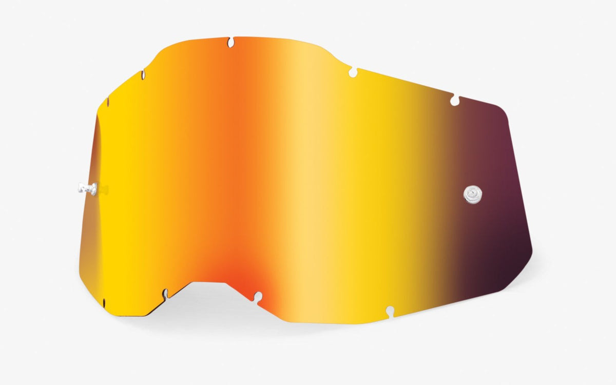 Plexi 100% Racecraft 2/Accuri 2/Strata 2 červené chrom, Anti-fog