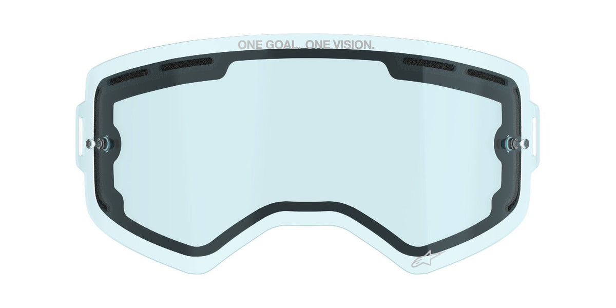 Plexi pro brýle Alpinestars Supertech dvojité antifog modré