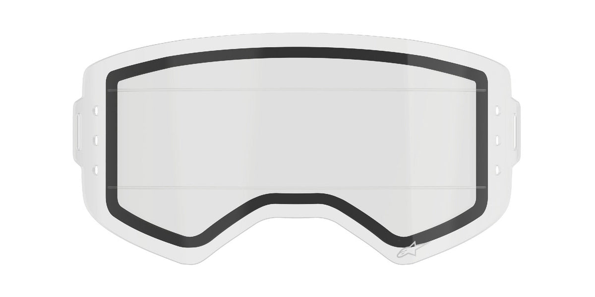 Plexi pro brýle Alpinestars Supertech dvojité antifog čiré pro systém roll-off