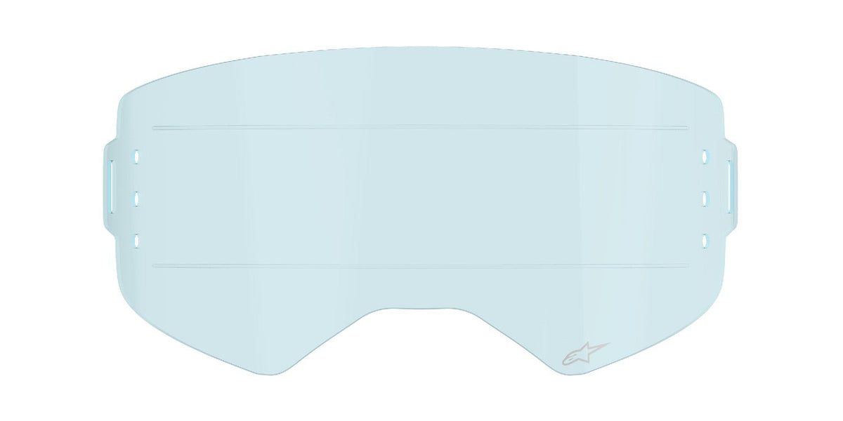 Plexi pro brýle Alpinestars Supertech modré pro systém roll-off