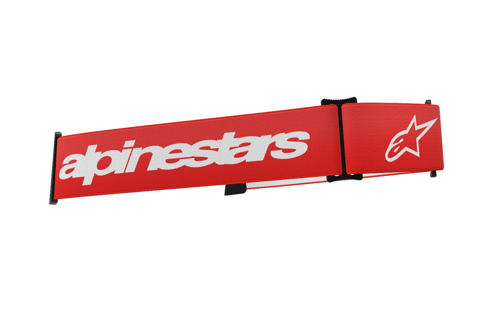 Náhradní textilní popruh pro brýle Alpinestars Supertech a Vision 8 červená/bílá