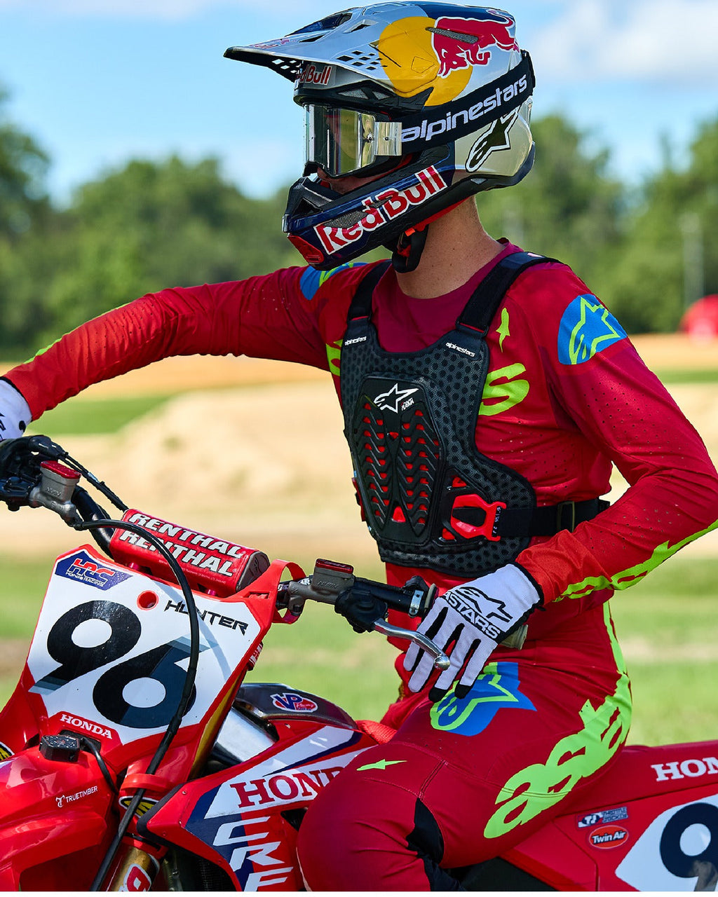 Chránič hrudi Alpinestars A-5 Plasma černá/červená/bílá