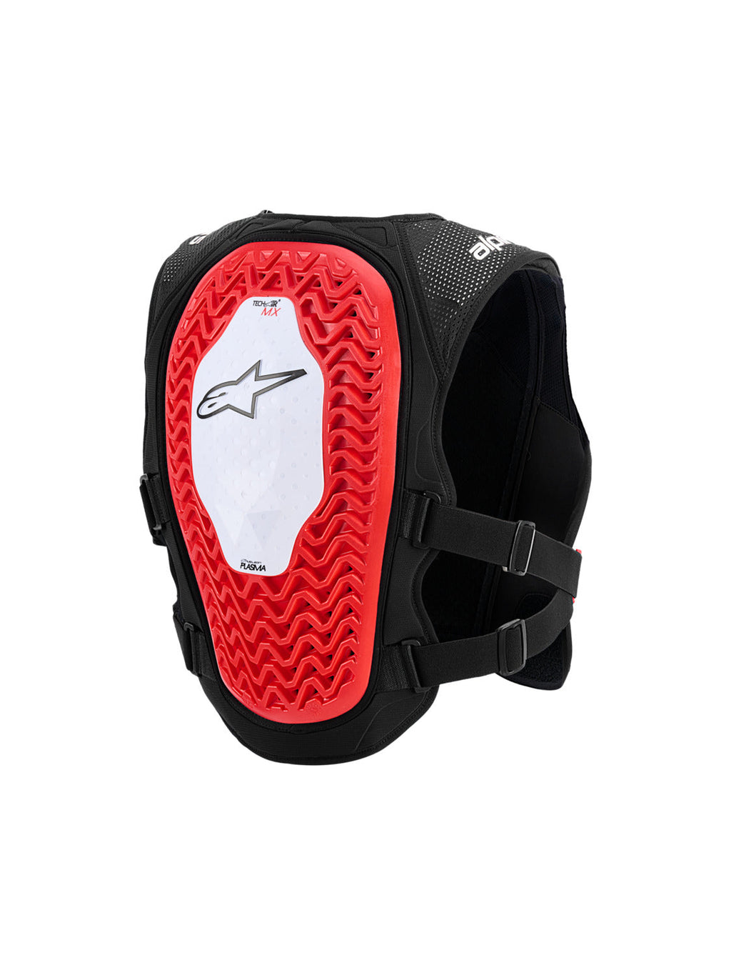Airbagová vesta Alpinestars TECH-AIR®MX Plasma system bílá/černá/červená, nekompatibilní pro downhill algoritmus