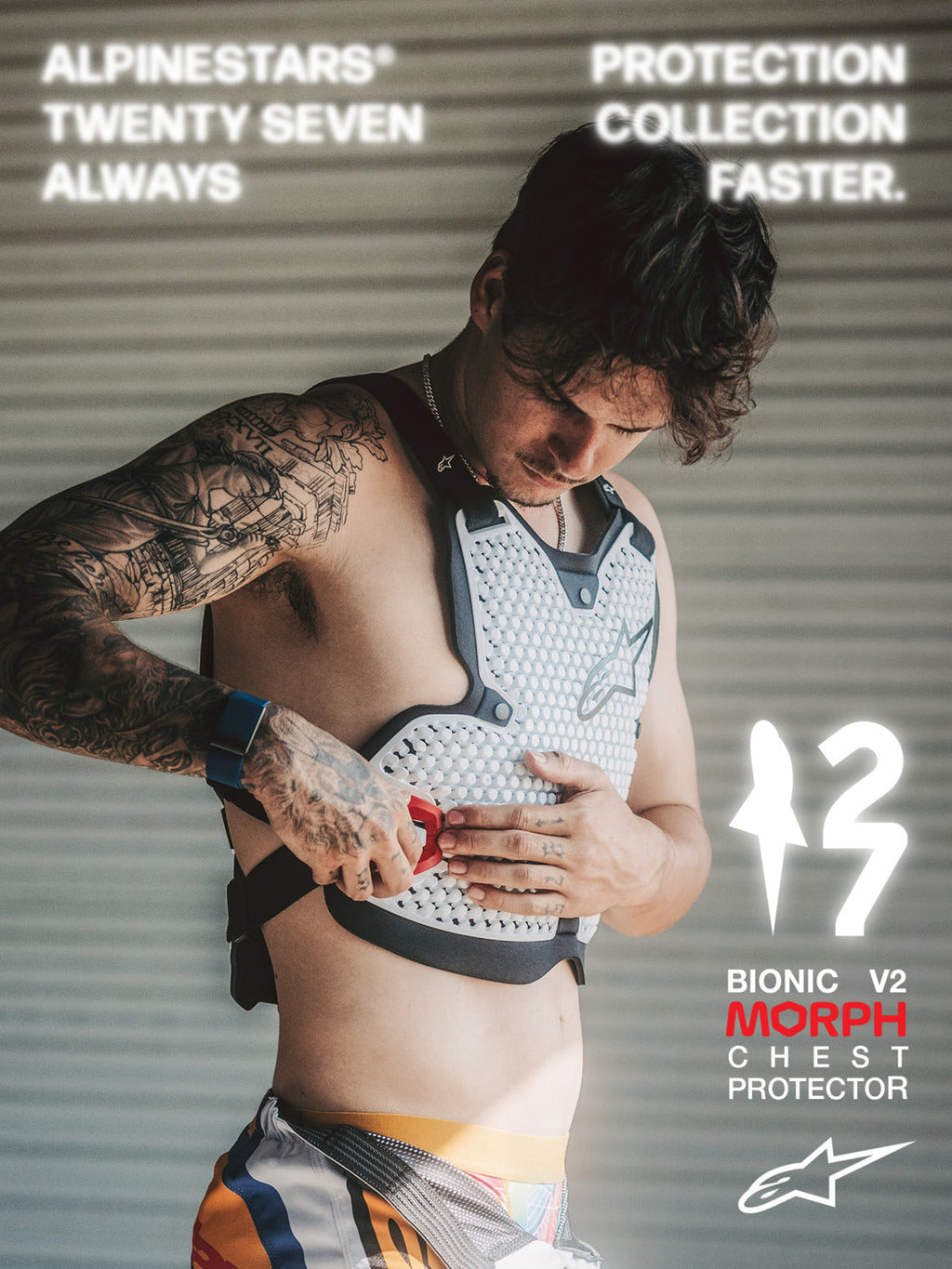 Chránič hrudi Alpinestars Bionic Action V2 bílá/černá