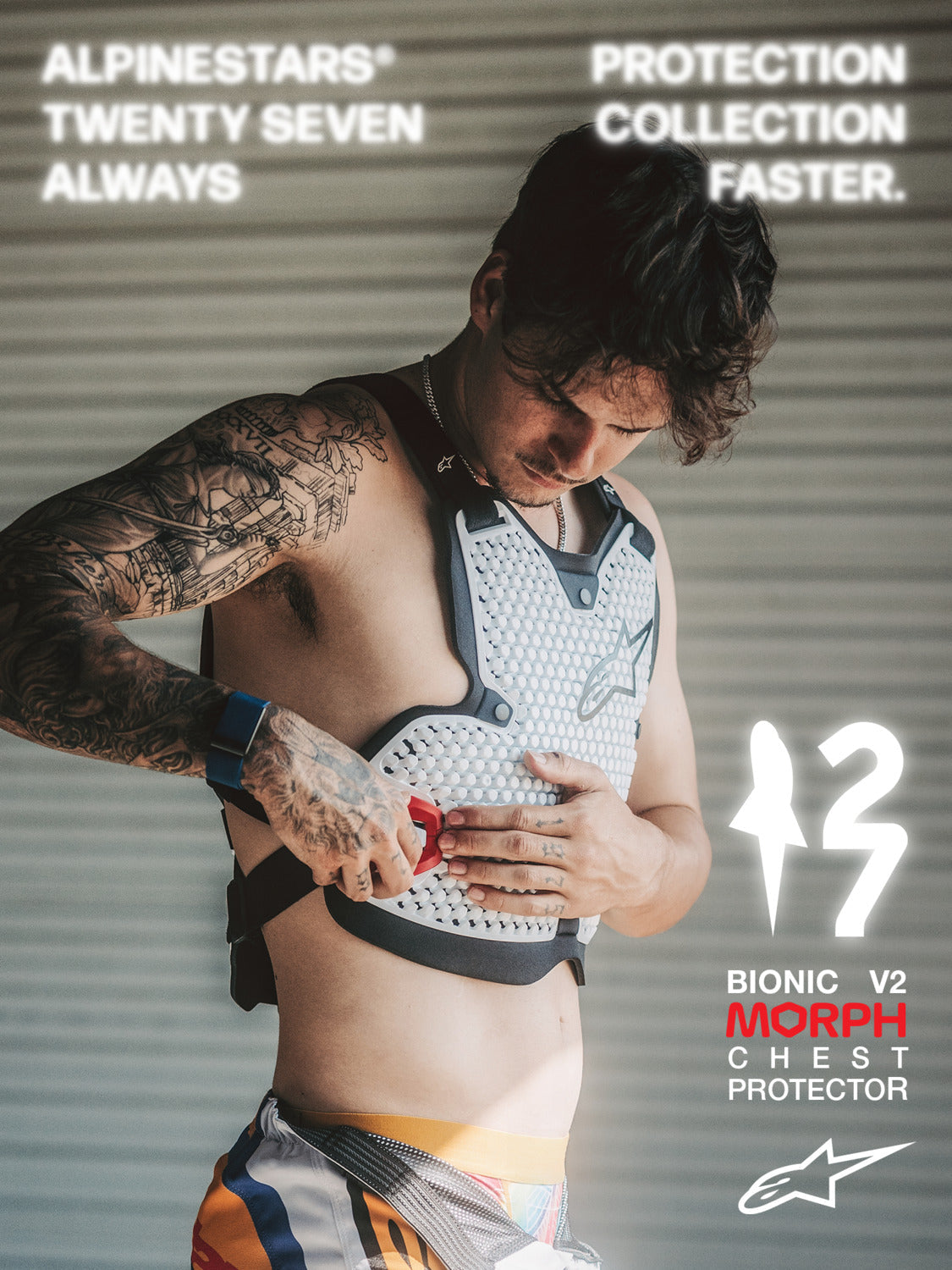 Chránič hrudi Alpinestars Bionic Action V2 bílá/černá