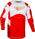 Dres Fly Racing Evolution DST červená/bílá/červená iridium