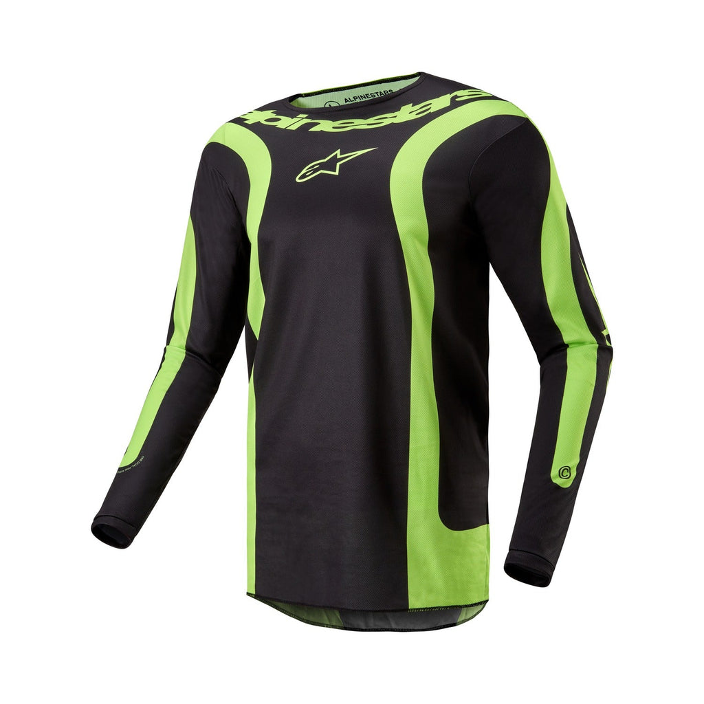Dres Alpinestars Fluid Lurv černá/žlutá fluo