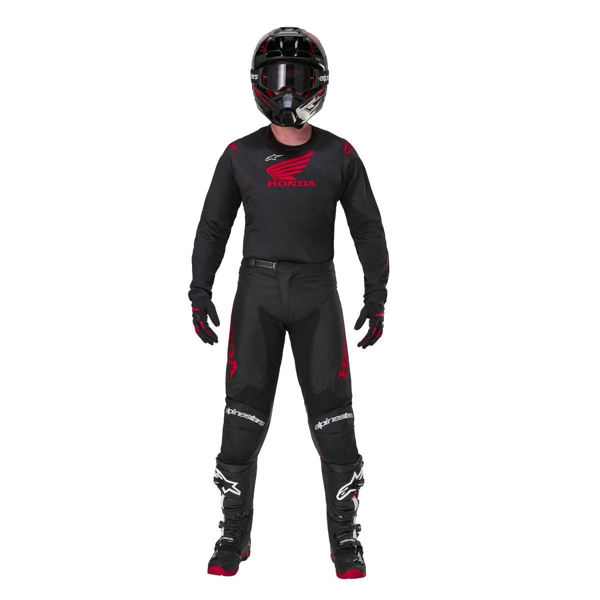 Dres Alpinestars Racer Iconic Honda černá/červená