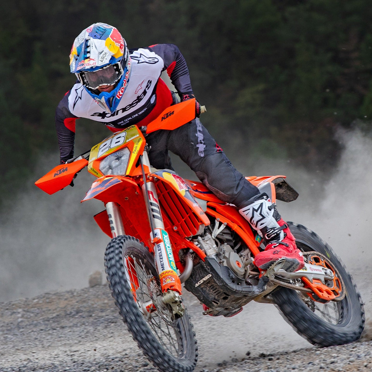 Dres Alpinestars PRO-DURA černá/červená/bílá