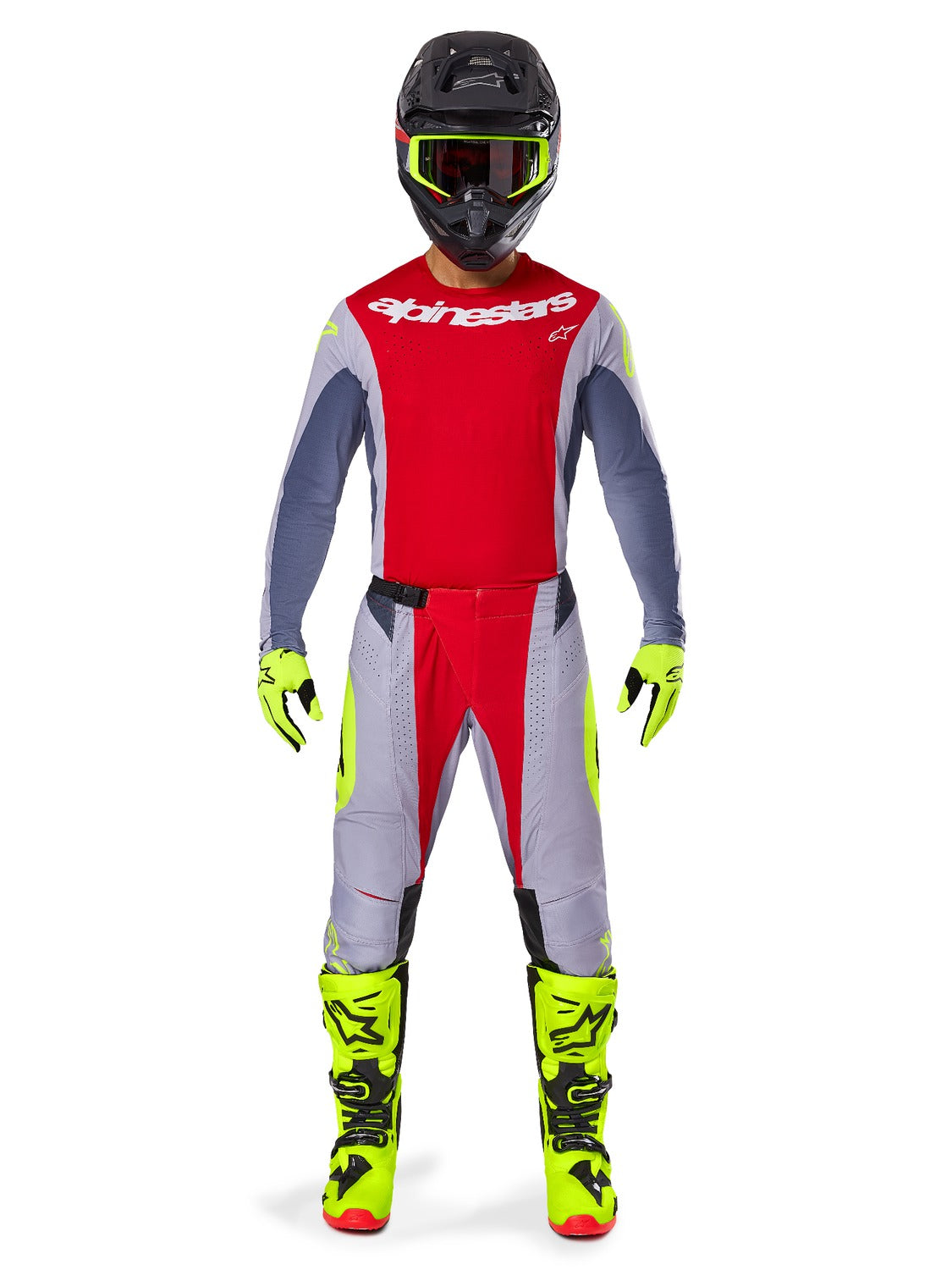Dres Alpinestars Techstar Melt červená/šedá