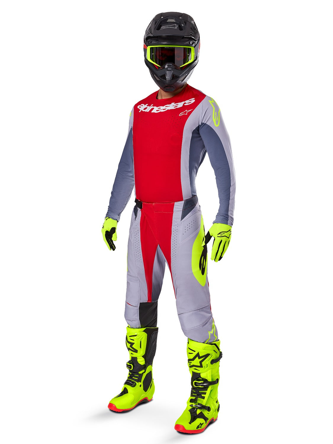 Dres Alpinestars Techstar Melt červená/šedá