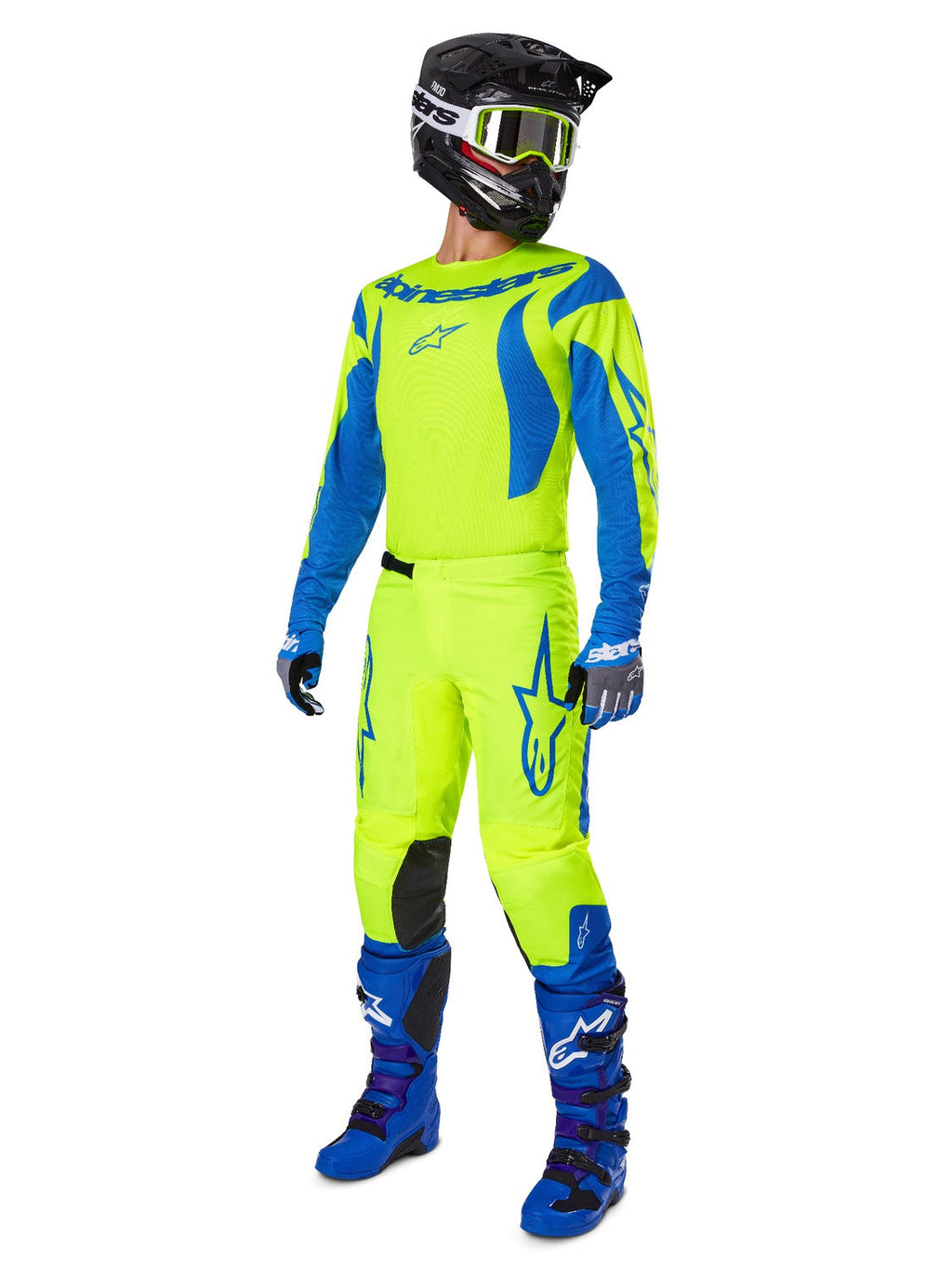 Dres Alpinestars Fluid Haul žlutá fluo/modrá
