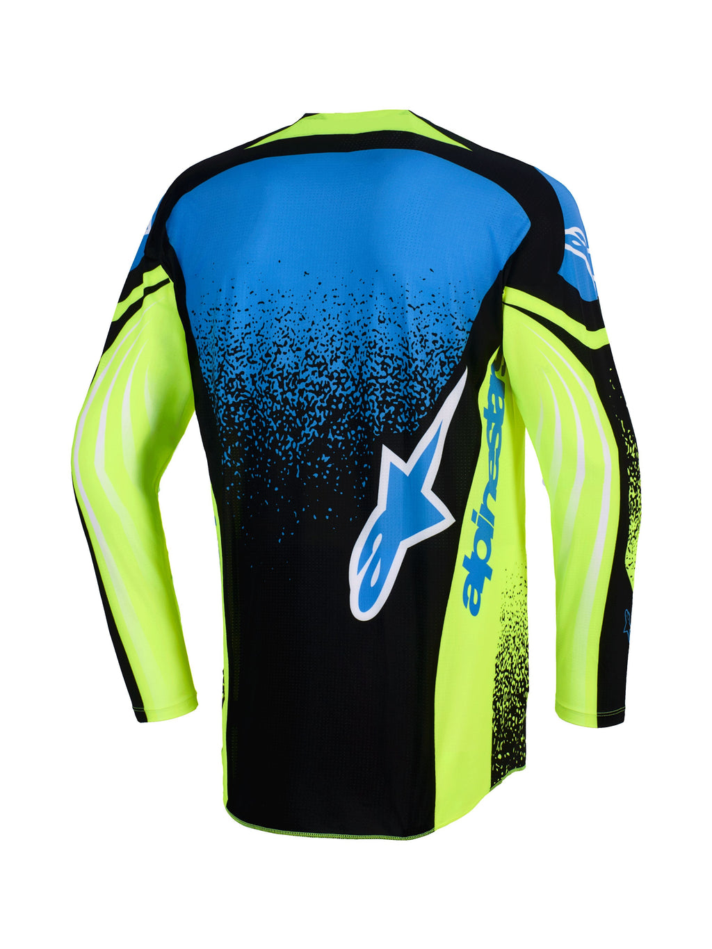 Dres Alpinestars Techstar Nomur tmavě modrá/žlutá fluo/modrá