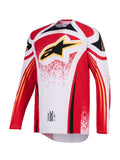 Dres Alpinestars Techstar Nomur světle šedá/červená/černá/žlutá