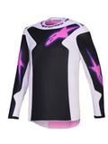 Dres Alpinestars Fluid Grid černá/světle šedá/fialová