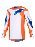Dres Alpinestars Fluid Grid oranžová/modrá