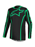 Dres Alpinestars Fluid Apex V2 černá/zelená fluo