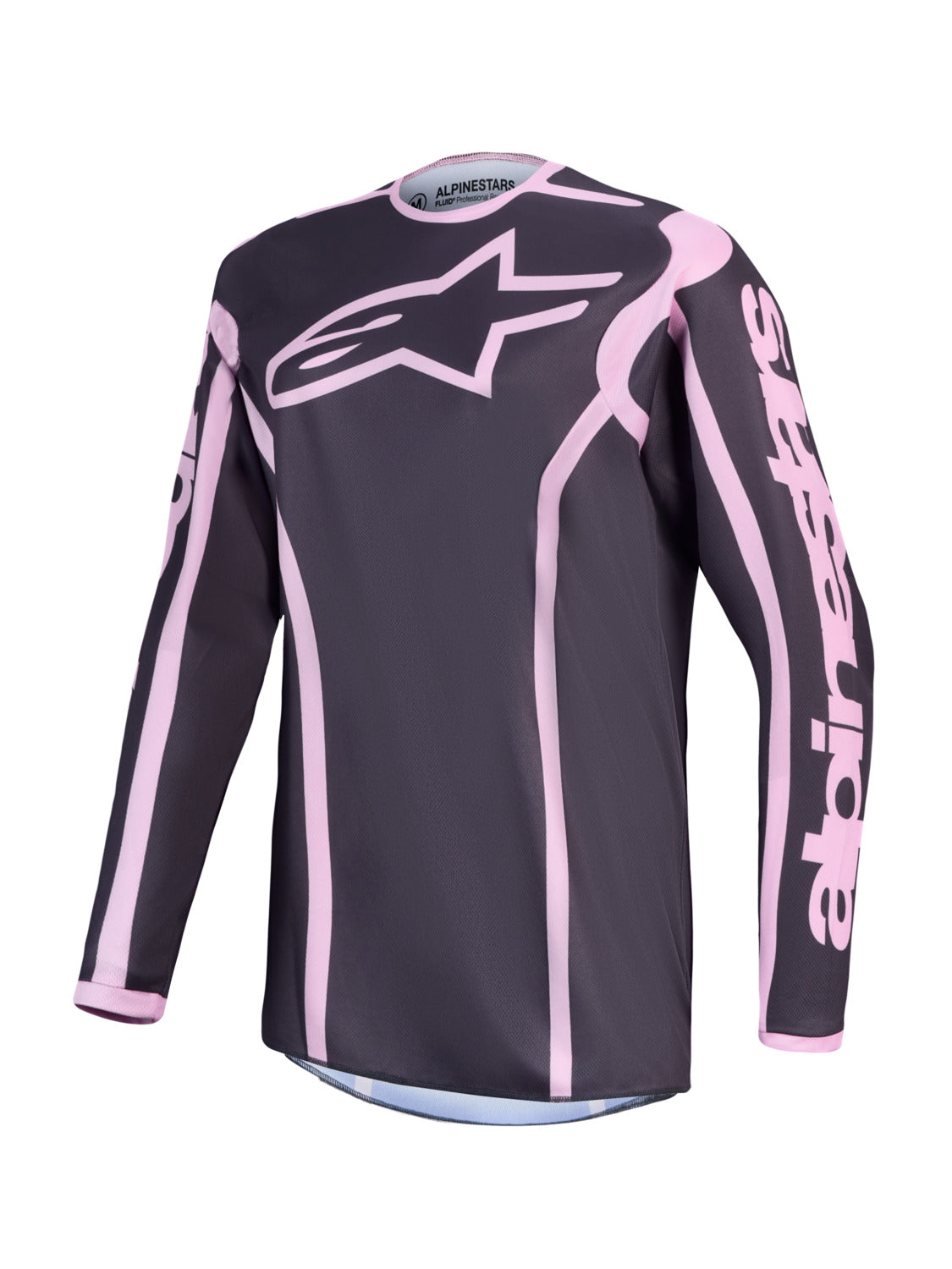 Dámská dres Alpinestars Stella Fluid Apex V2 tmavě šedá/růžová