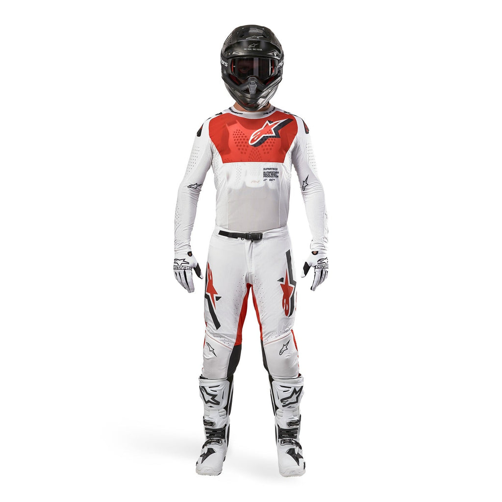 Kalhoty Alpinestars Supertech Ward bílá/oranžová