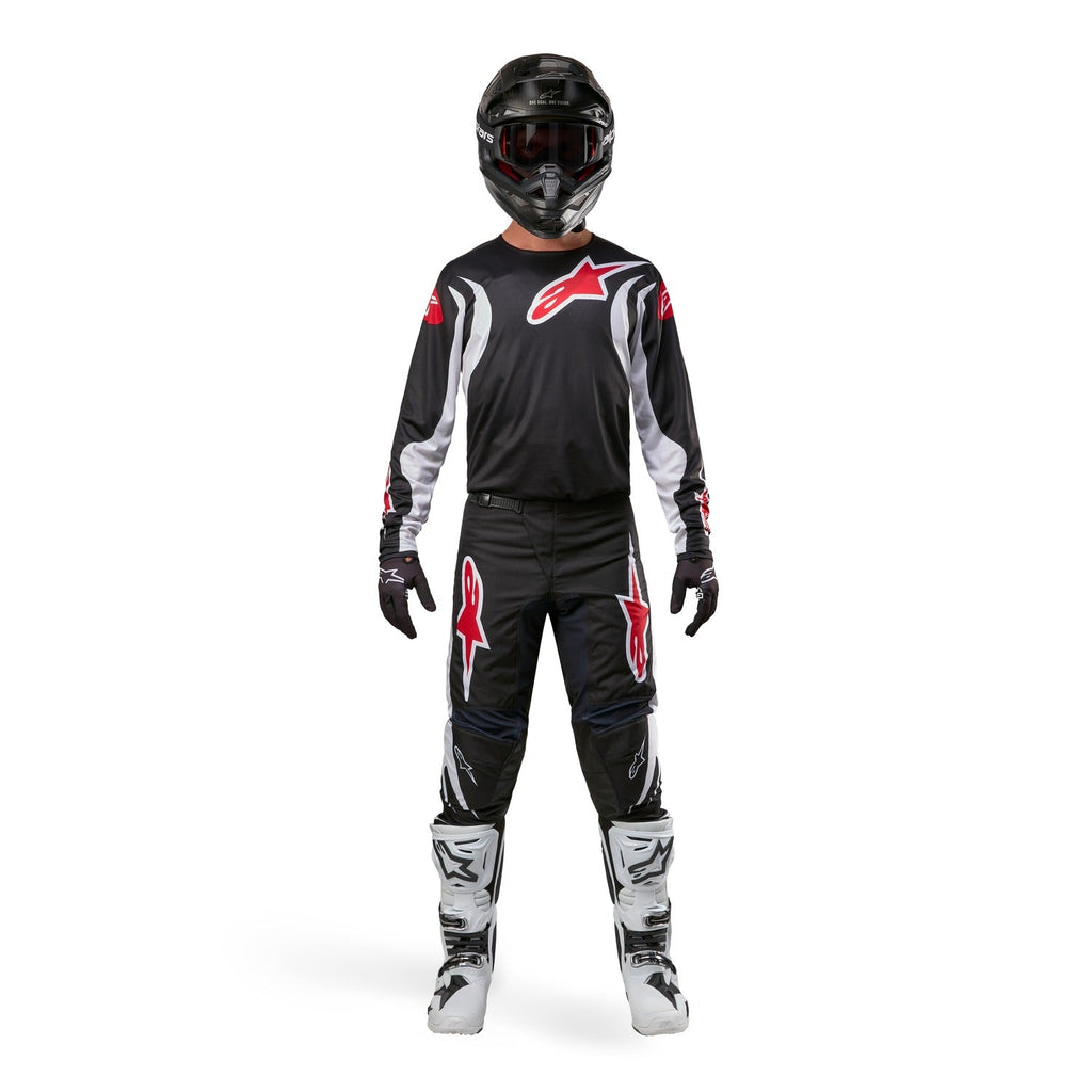Kalhoty Alpinestars Fluid Lucent černá/bílá/červená