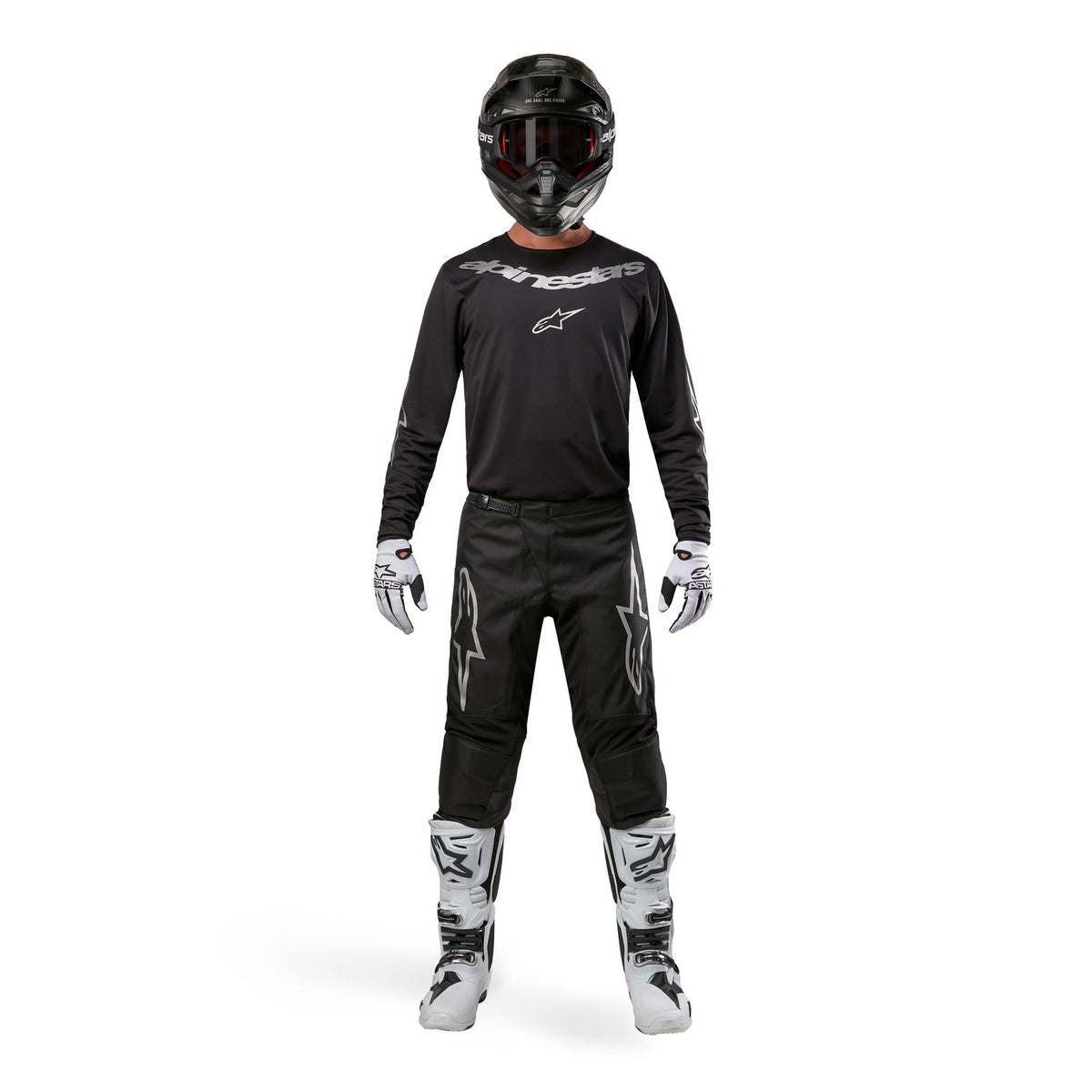 Kalhoty Alpinestars Fluid Graphite černá/střibrná