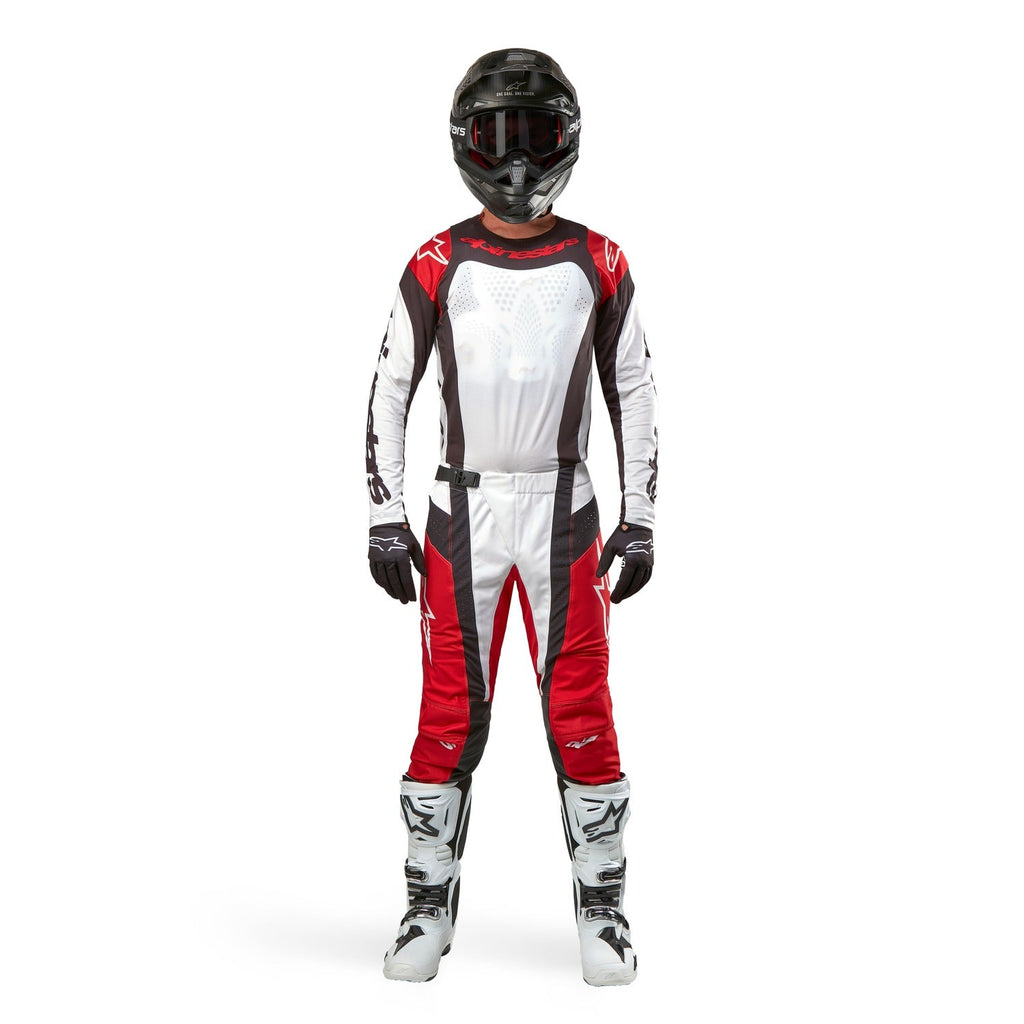 Kalhoty Alpinestars Techstar Ocuri červená/bílá/černá