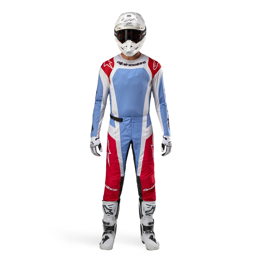 Kalhoty Alpinestars Techstar Ocuri světle modrá/bílá/červená