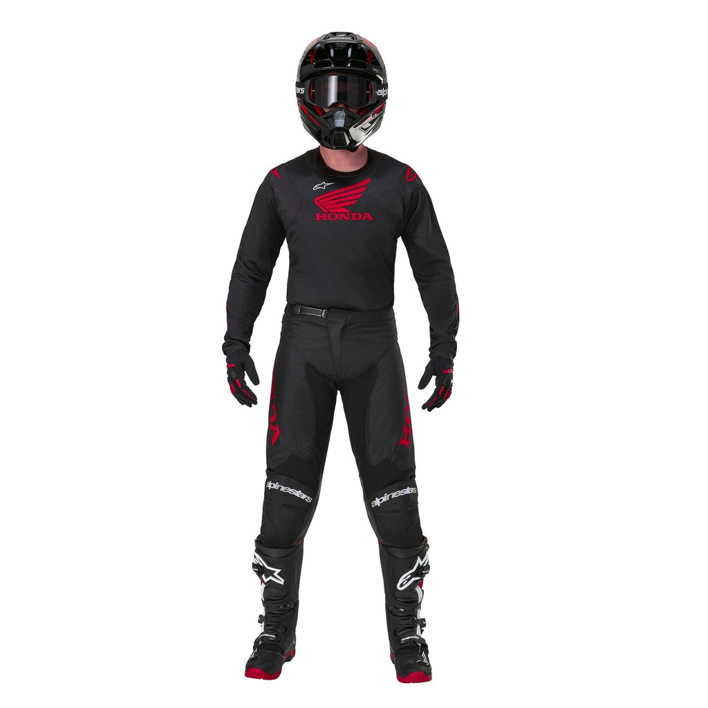 Kalhoty Alpinestars Racer Iconic Honda černá/červená