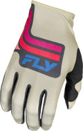 Rukavice Fly Racing Lite šedá/růžová/modrá