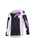 Dětská dres Alpinestars Fluid Grid Youth černá/světle šedá/fialová