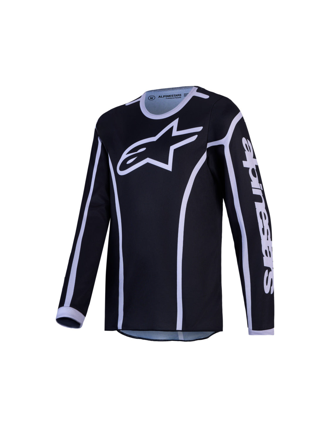 Dětská dres Alpinestars Fluid Apex V2 Youth černá/stříbrná