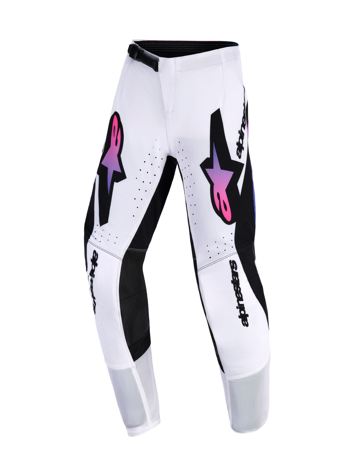 Dětské kalhoty Alpinestars Supertech Vista Youth bílá/fialová/černá